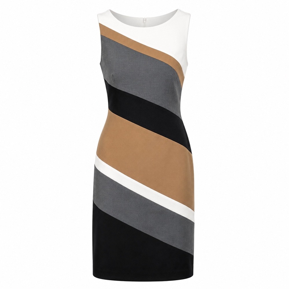 White House Black Market Sheath Dress 2 Wool Blend Professional Career Office